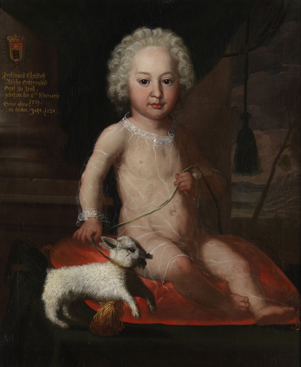 Kinderportret van Ferdinand Christoph von Waldburg-Zeil (* 1719) door Unbekannt Unbekannt