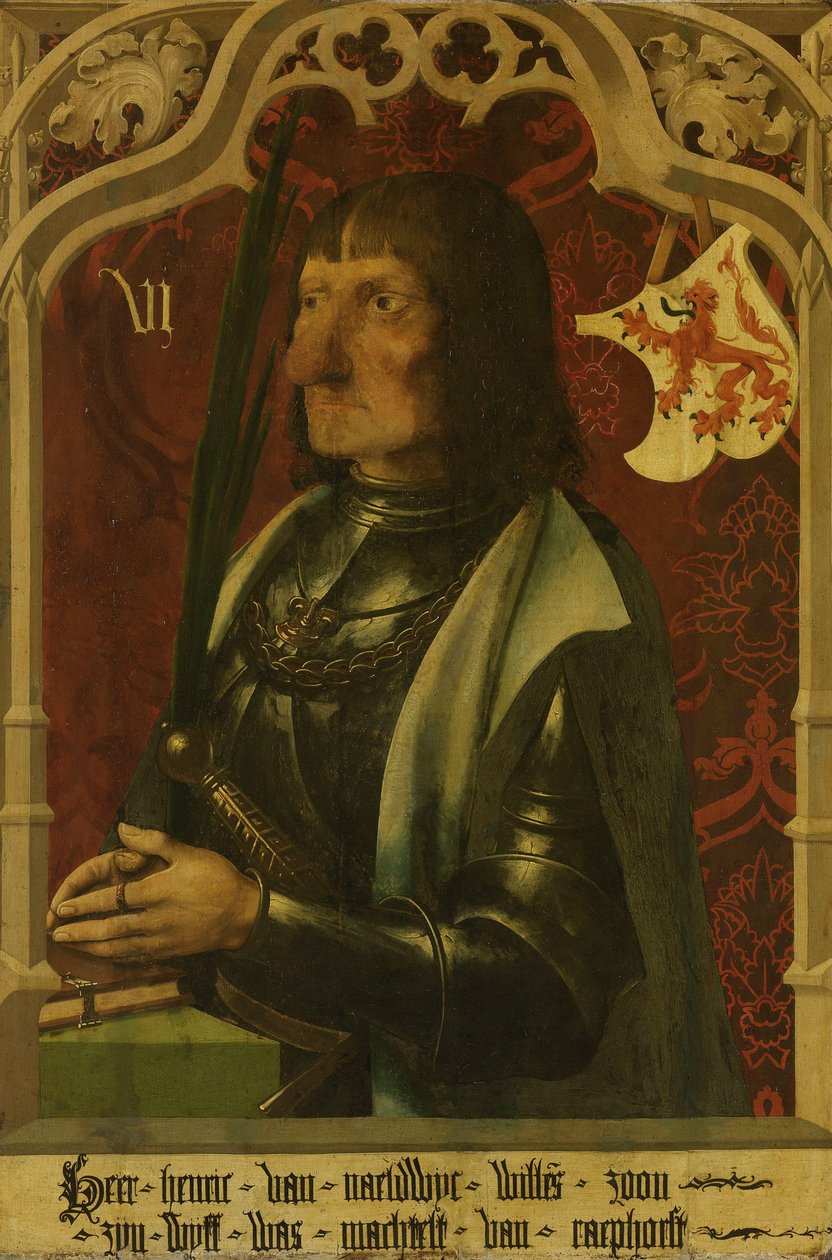 Portret van Hendrik IV van Naaldwijk (ca. 1430-96) door Unbekannt Unbekannt