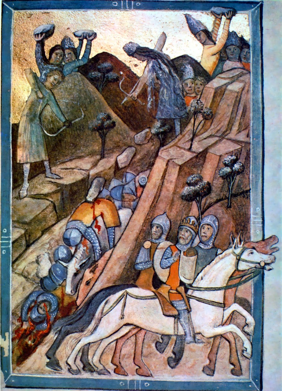 De Slag bij Posada in de Chronicon Pictum p. 146 door Unbekannt Unbekannt