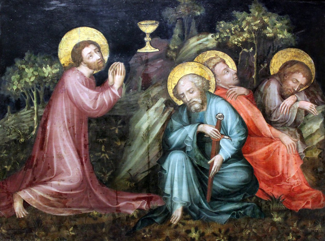 Christus op de Olijfberg door Unbekannt Unbekannt