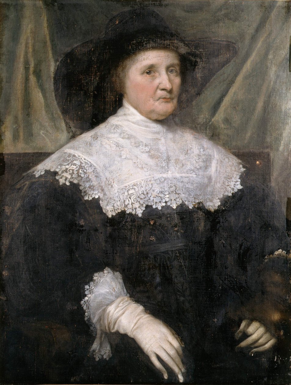 Portret van een dame door Unbekannt Unbekannt