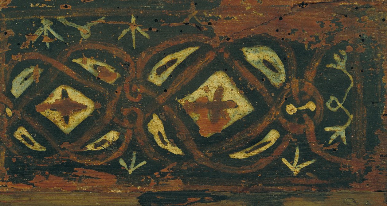 Plafondpaneel met geometrische motieven door Unbekannt Unbekannt