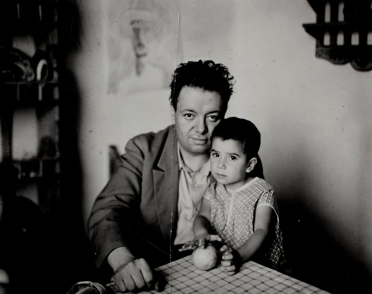 Diego Rivera en zijn dochter Guadalupe Rivera Marín door Unbekannt Unbekannt