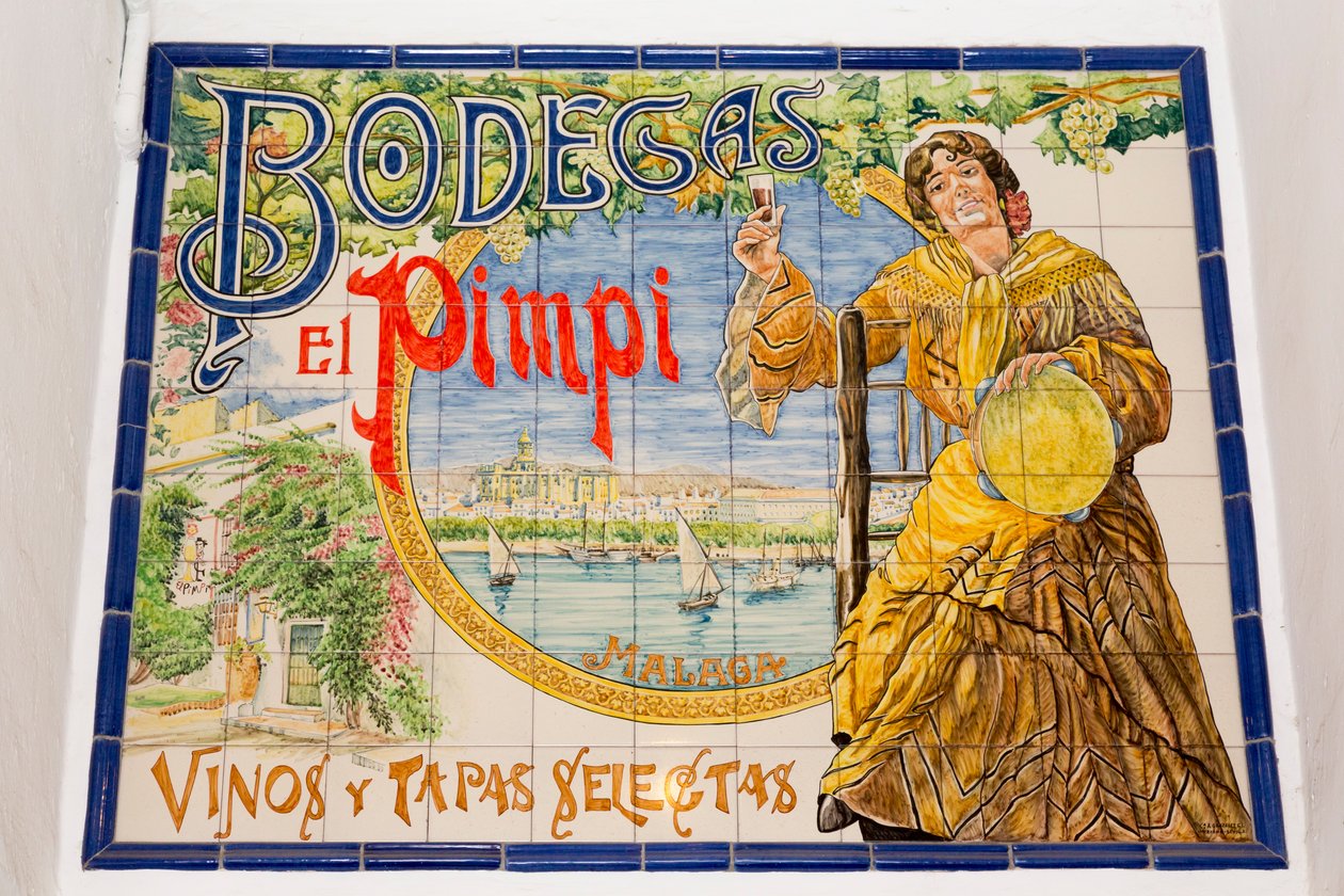 El Pimpi bodega, Malaga, Spanje door Unbekannt Unbekannt