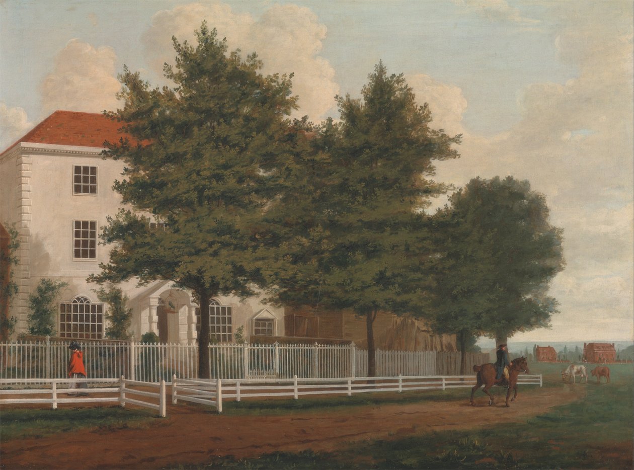 Huis op een gemeenschappelijke grond door Unbekannt Unbekannt