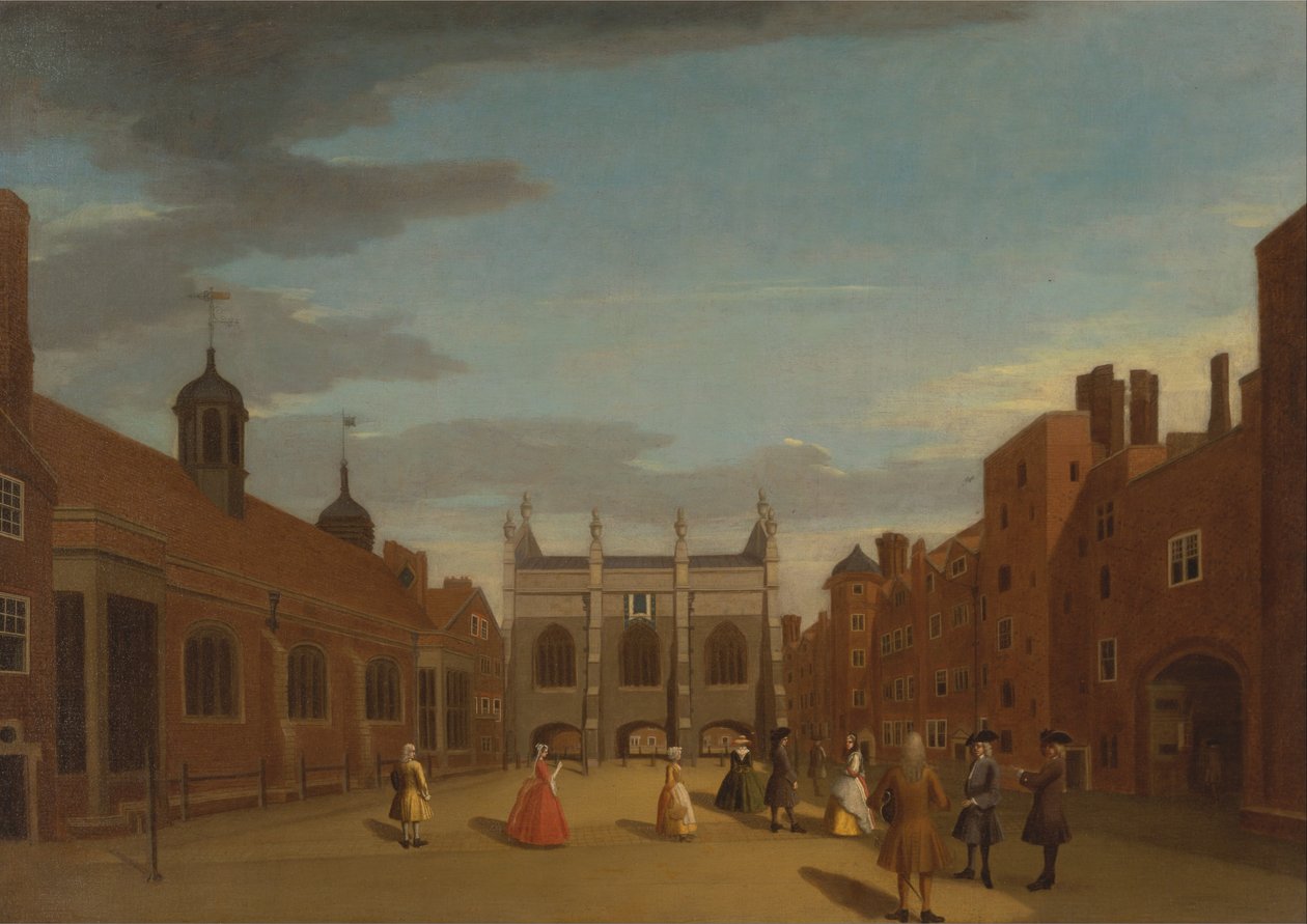 Lincolns Inn, de kapel en oude hal, Londen door Unbekannt Unbekannt