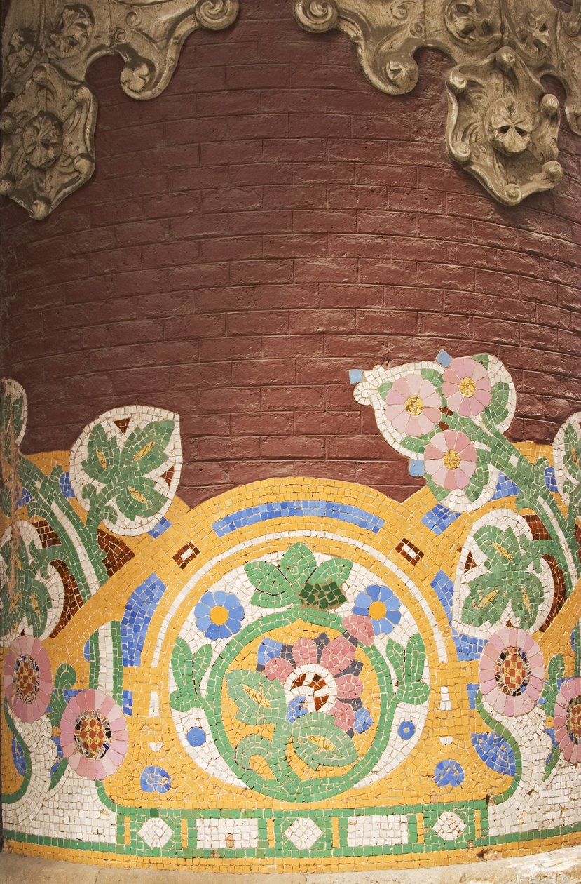 Mozaïek detail, 1908 door Unbekannt Unbekannt