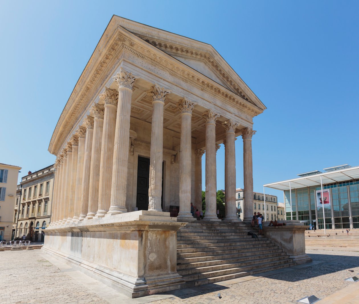 Nîmes, Frankrijk. Maison Carrée. door Unbekannt Unbekannt
