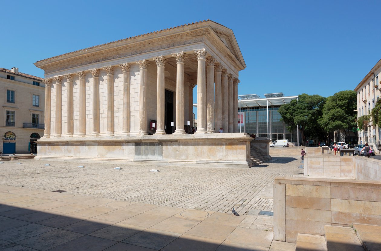 Nîmes, Frankrijk. Maison Carrée. door Unbekannt Unbekannt