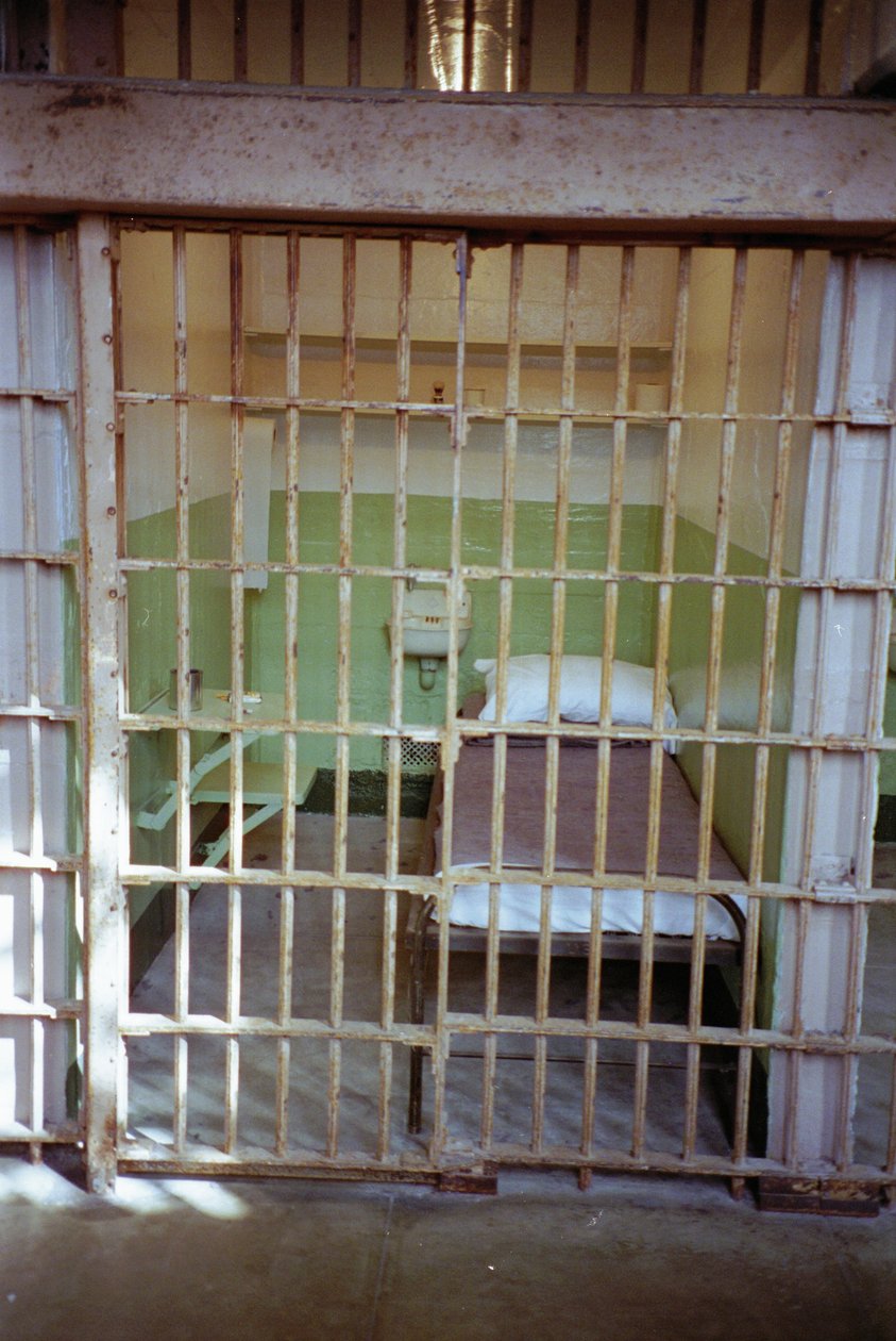 Gevangeniscel in Alcatraz, 1994 door Unbekannt Unbekannt