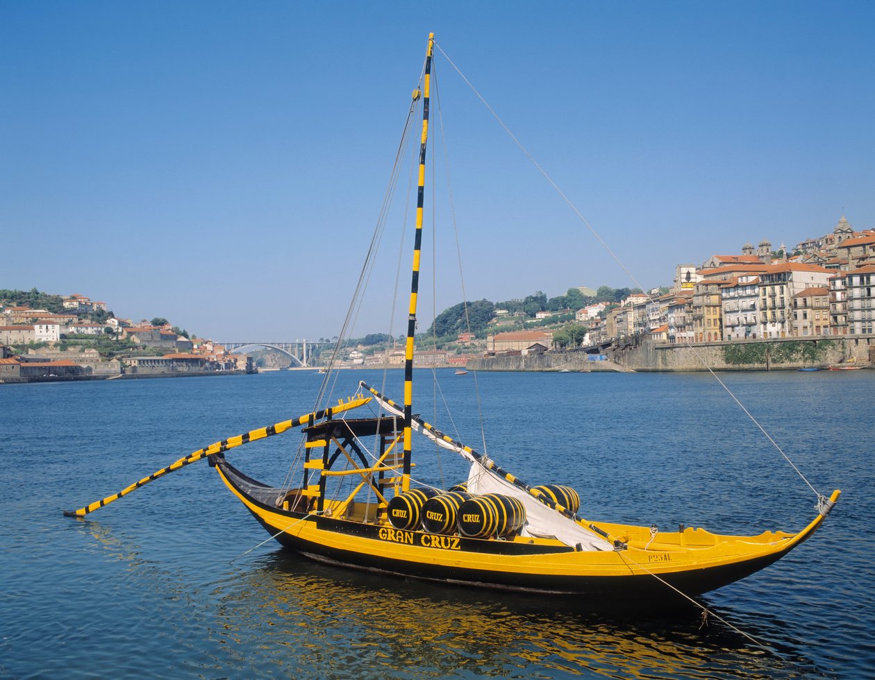 Rabelo-boot op de Douro-rivier door Unbekannt Unbekannt