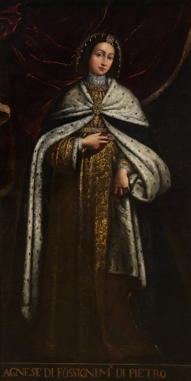 Portret van Agnese, vrouw van Pietro door Unbekannt Unbekannt