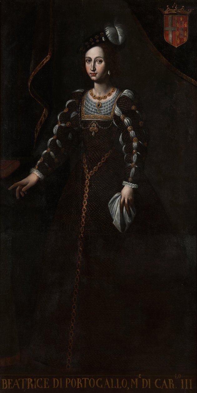 Portret van Beatrice di Braganza door Unbekannt Unbekannt