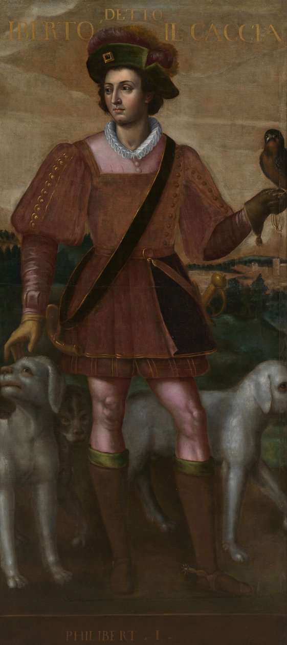 Portret van Filiberto I de jager door Unbekannt Unbekannt