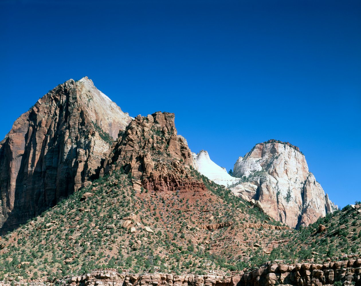 Rots torens in Zion National Park, Utah door Unbekannt Unbekannt