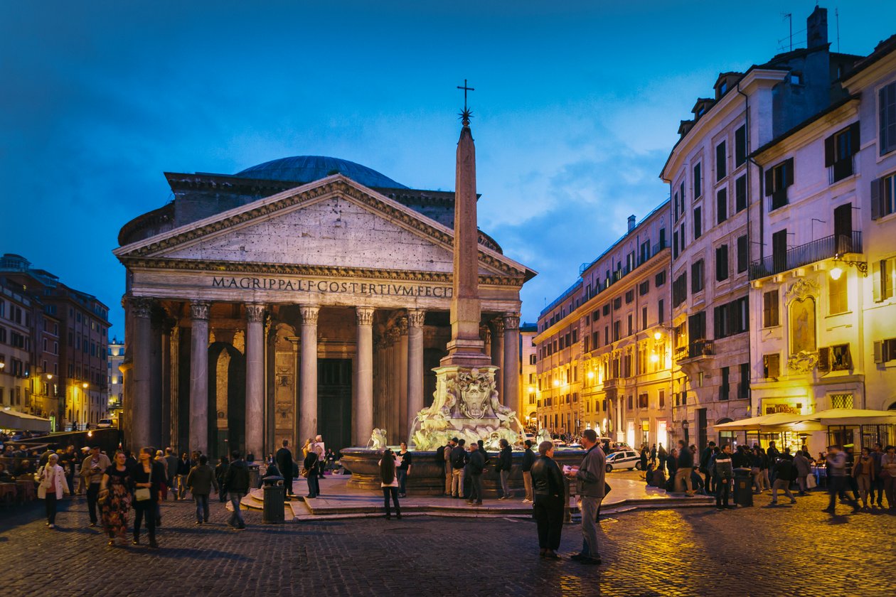 Rome, Italië. Het Pantheon. door Unbekannt Unbekannt