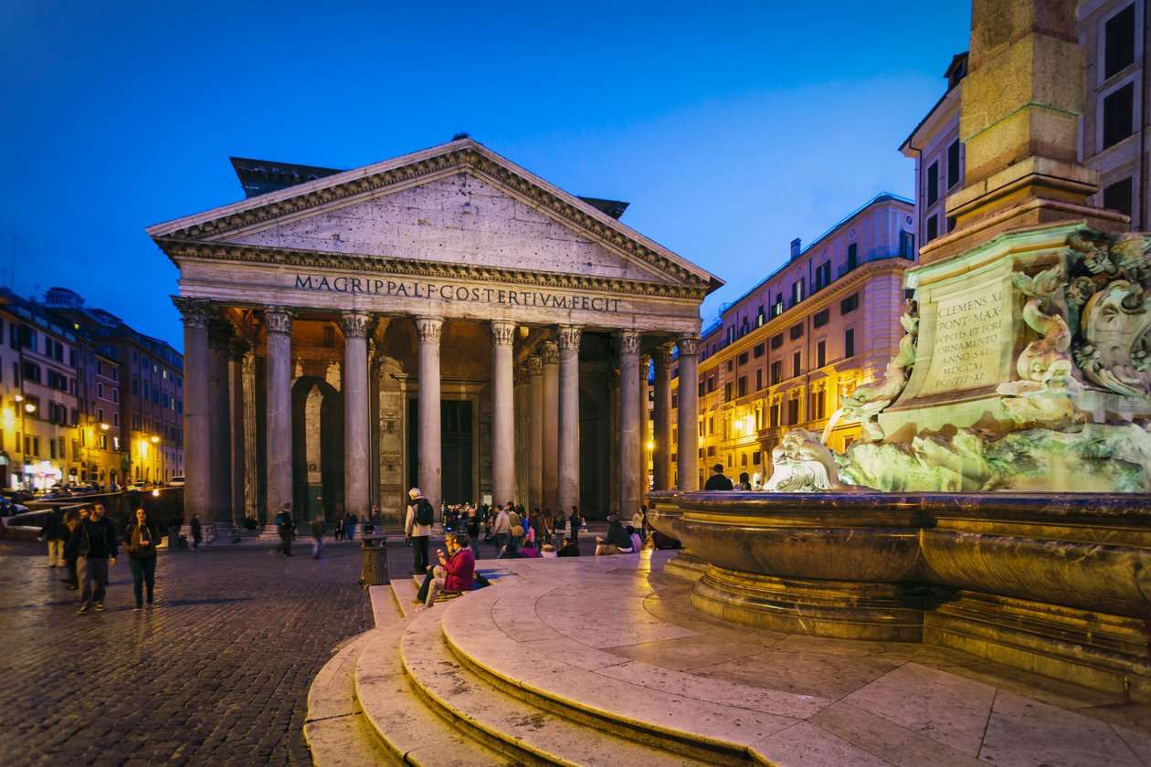 Rome, Italië. Het Pantheon. door Unbekannt Unbekannt