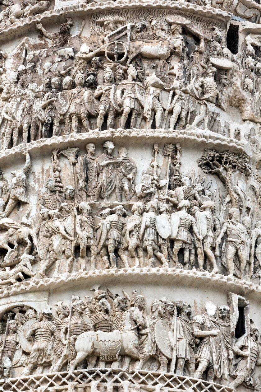Rome, Italië. Zuil van Trajanus door Unbekannt Unbekannt