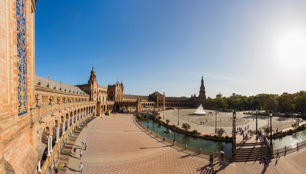 Sevilla, Spanje. Plaza de España. door Unbekannt Unbekannt