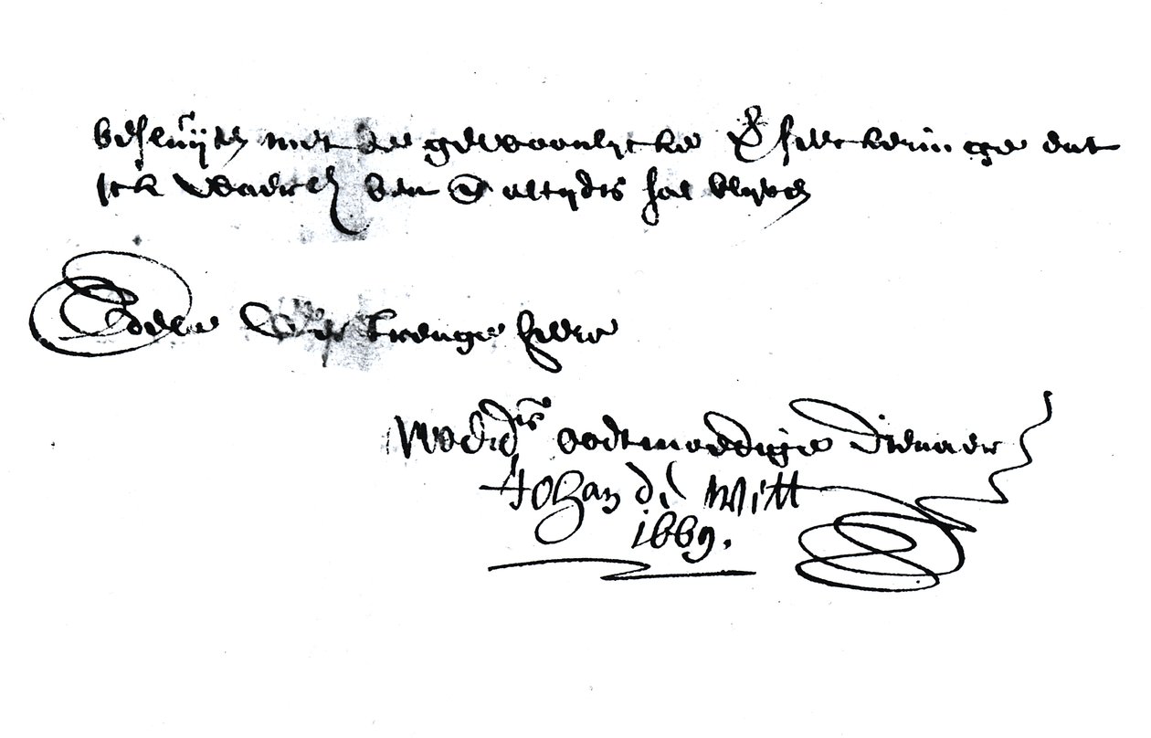 Handtekening van Johan de Witt (1625-72) door Unbekannt Unbekannt