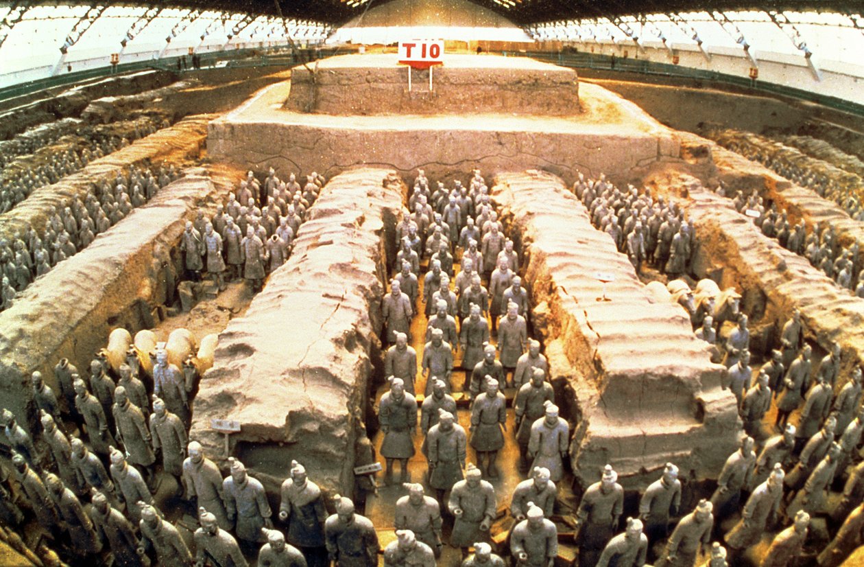 Terracottaleger, Qin-dynastie, 210 v.Chr. (detail) door Unbekannt Unbekannt