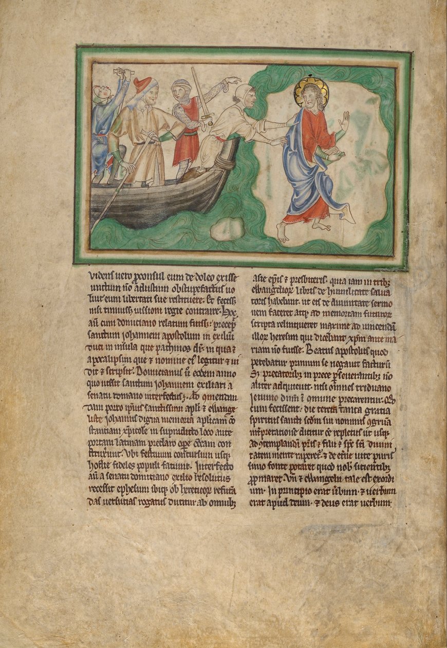 De aankomst van Sint Jan op Patmos door Unbekannt Unbekannt