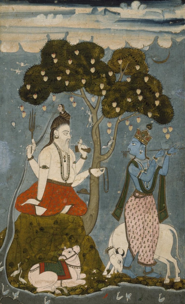 Shiva en Krishna door Unbekannt Unbekannt