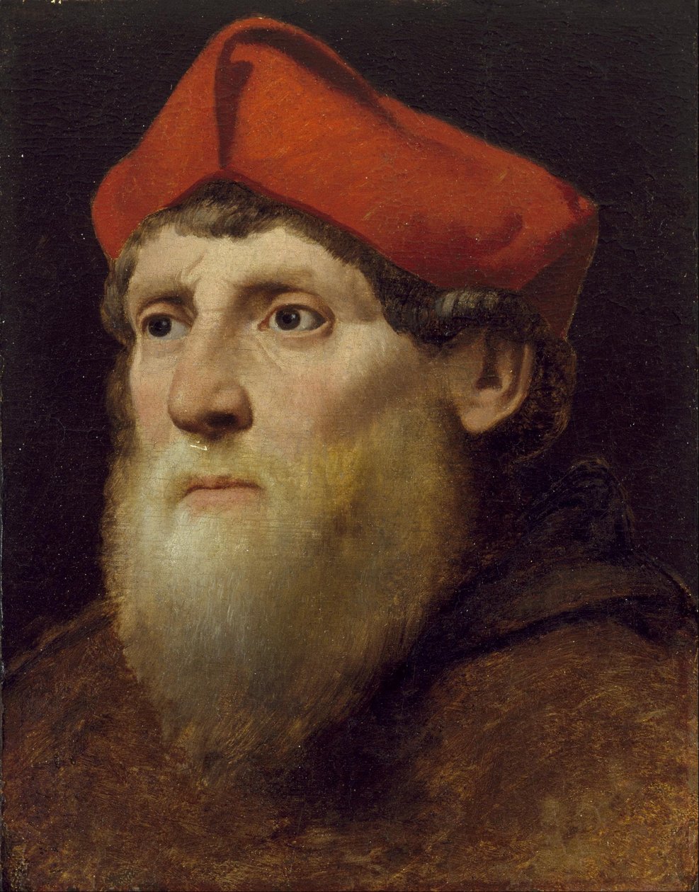Portret van een bebaarde prelaat door Unbekannt Unbekannt