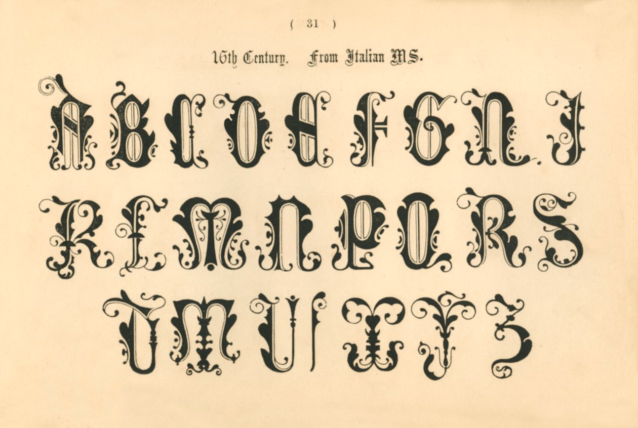 16e Eeuw. Uit Italiaans MS., 1862 door Unbekannt