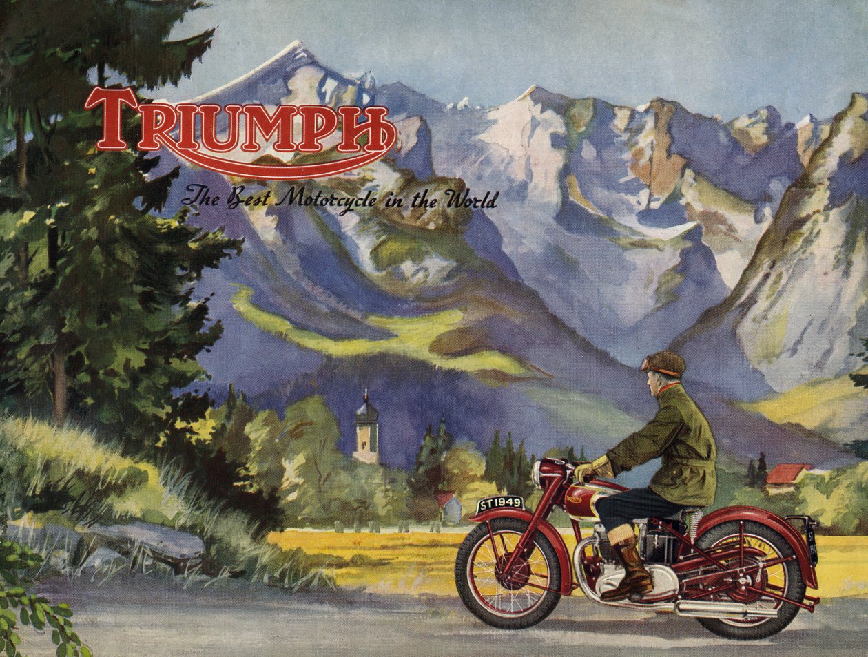 1948 Triumph 5T speed twin brochure door Unbekannt