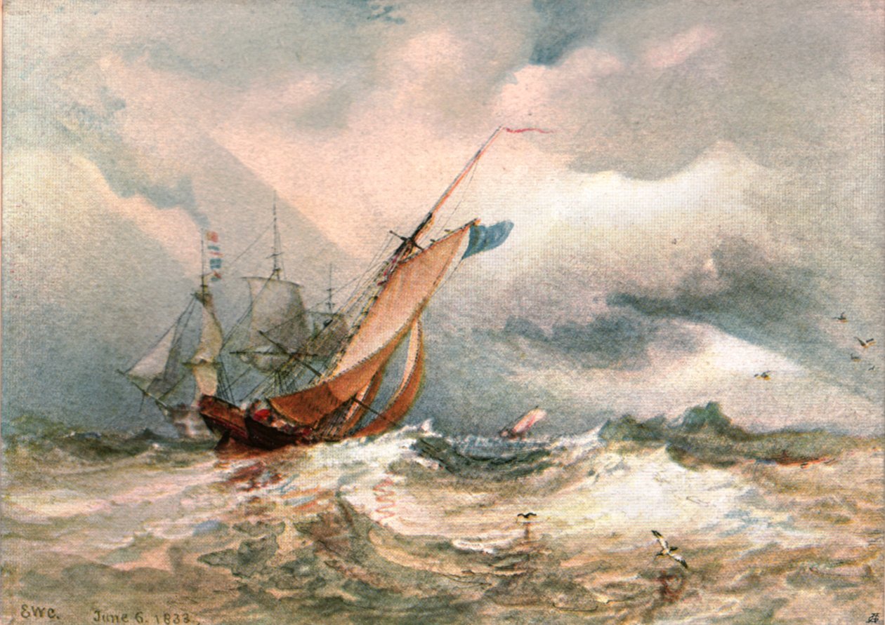 Een Winderige Dag, 1822, ca. 1900 door Unbekannt