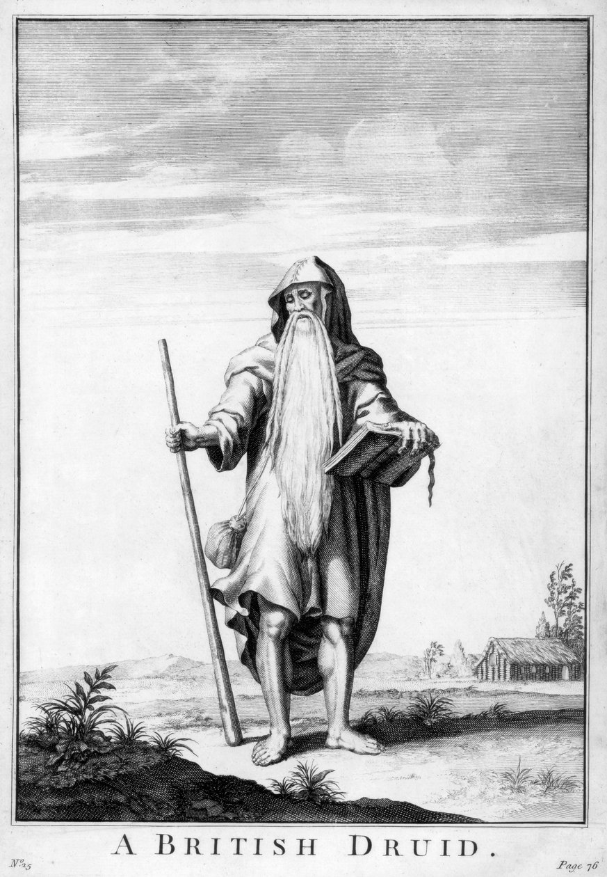 Een Britse druïde door Unbekannt