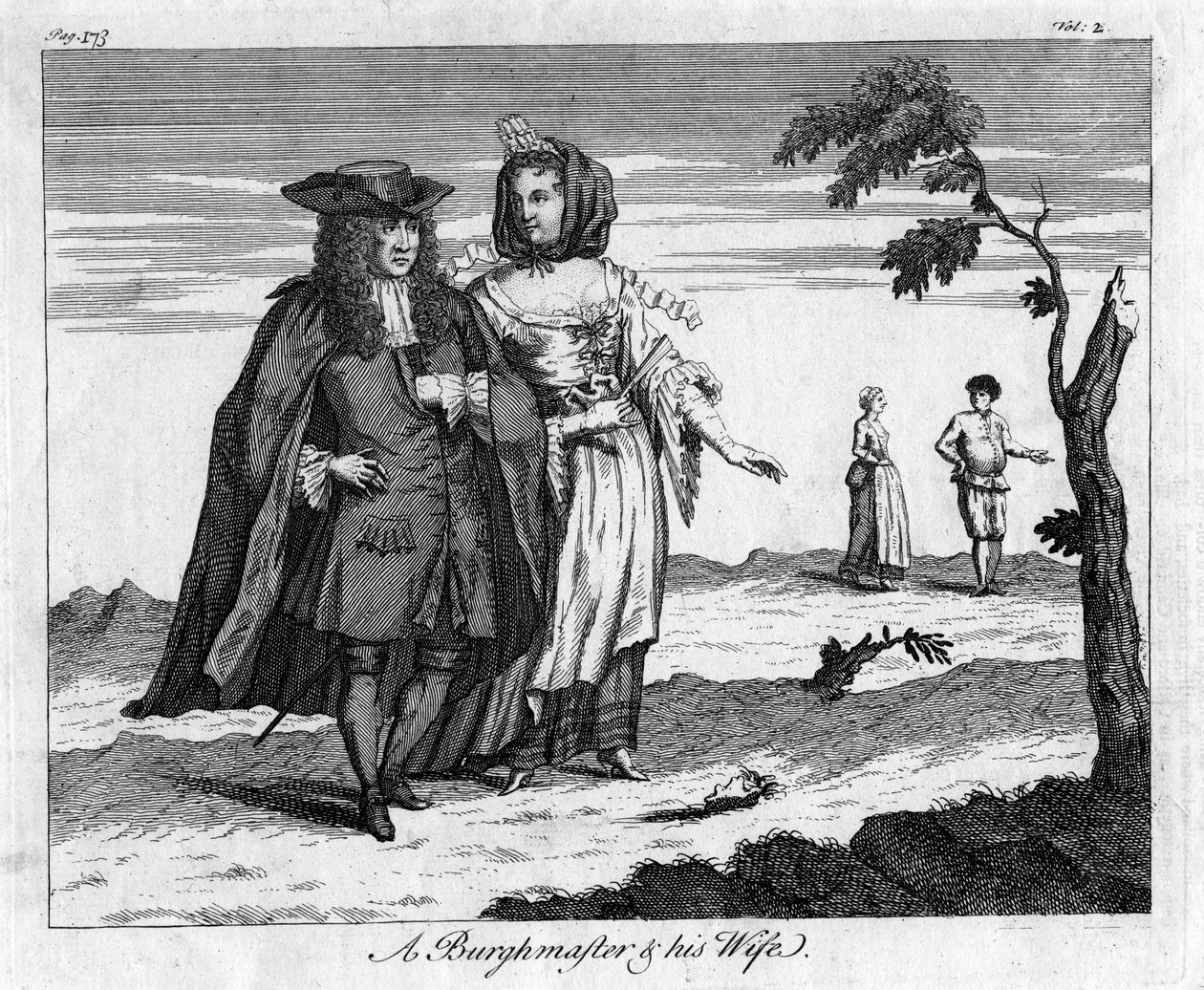Een Burgemeester en zijn Vrouw, c18e eeuw door Unbekannt