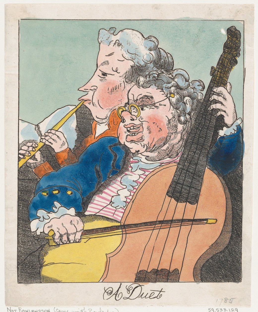 Een Duet, 1785 door Unbekannt