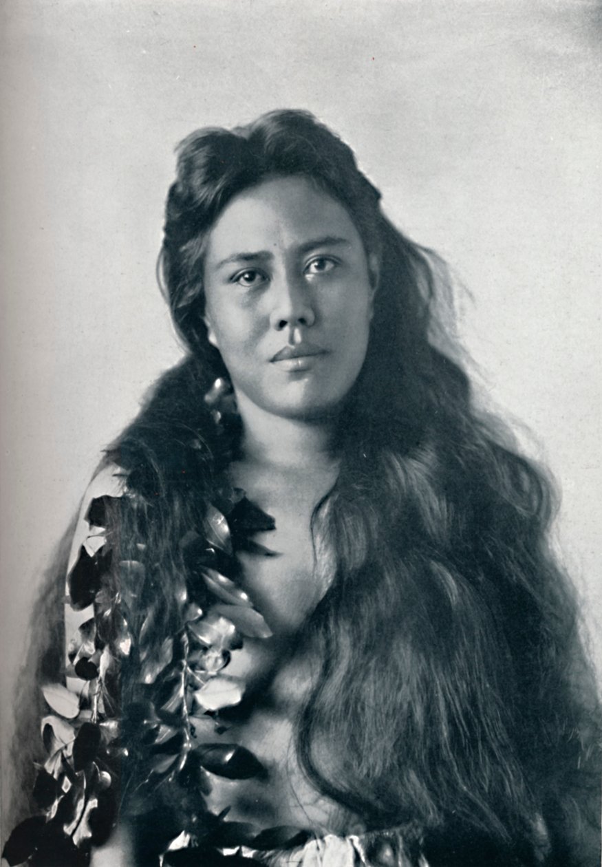 Een Hula-danseres, Honolulu, Hawaï, 1902 door Unbekannt