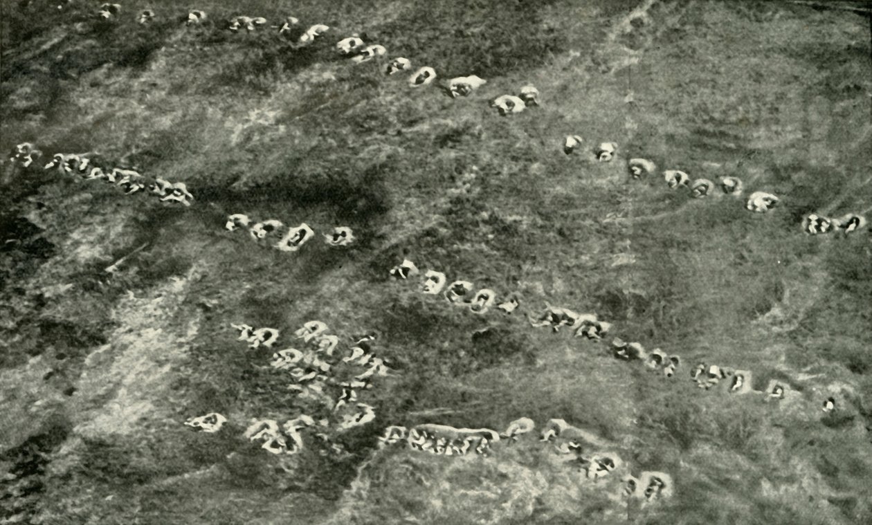 Een Infanterieaanval Over Niemandsland, 1919 door Unbekannt