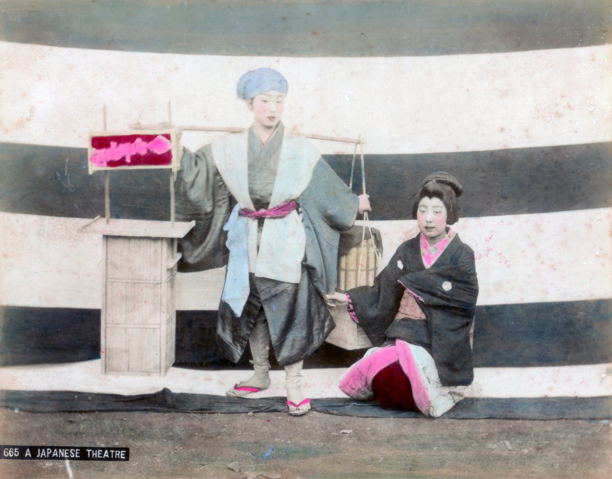 Een Japans theater door Unbekannt