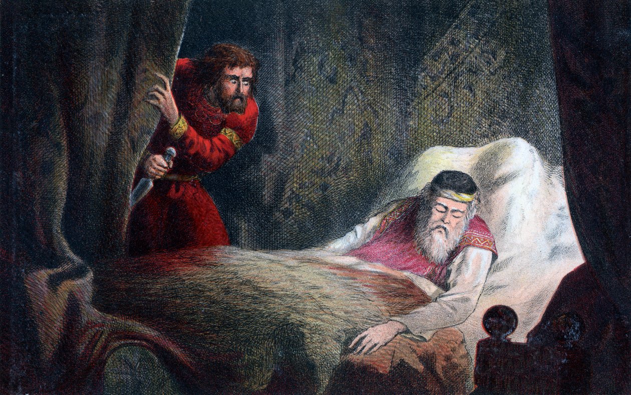 Een scène uit Macbeth, 17e eeuw door Unbekannt