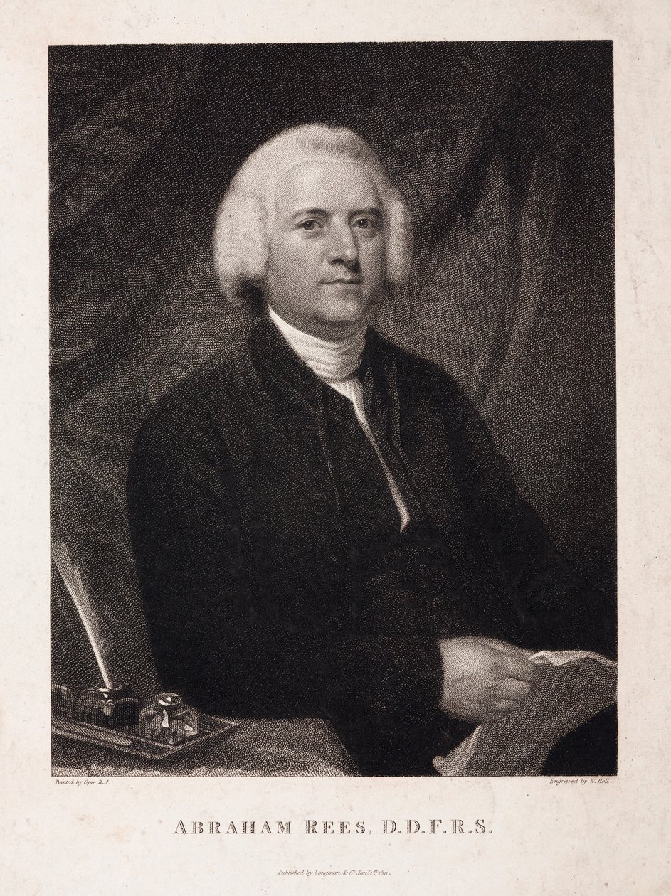 Abraham Rees, Engelse encyclopedist door Unbekannt