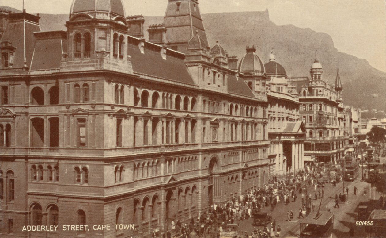 Adderley Street, Kaapstad door Unbekannt