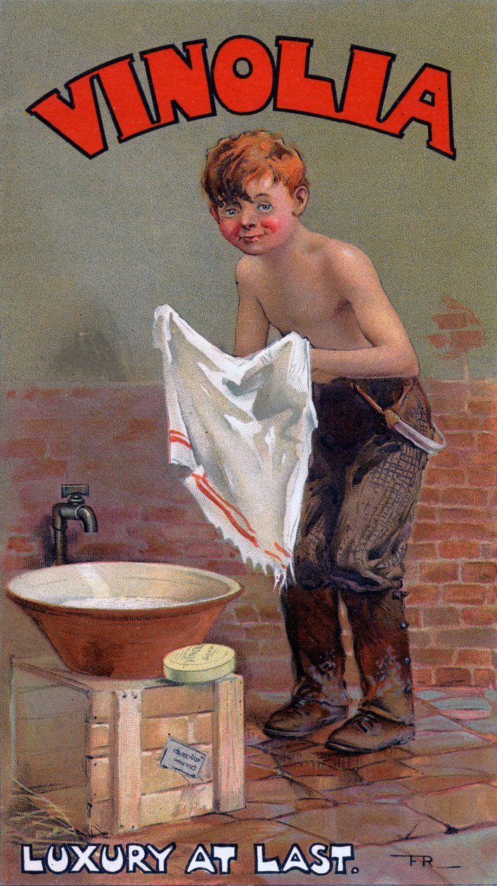 Advertentie voor Vinolia zeep, ca. 1900s door Unbekannt
