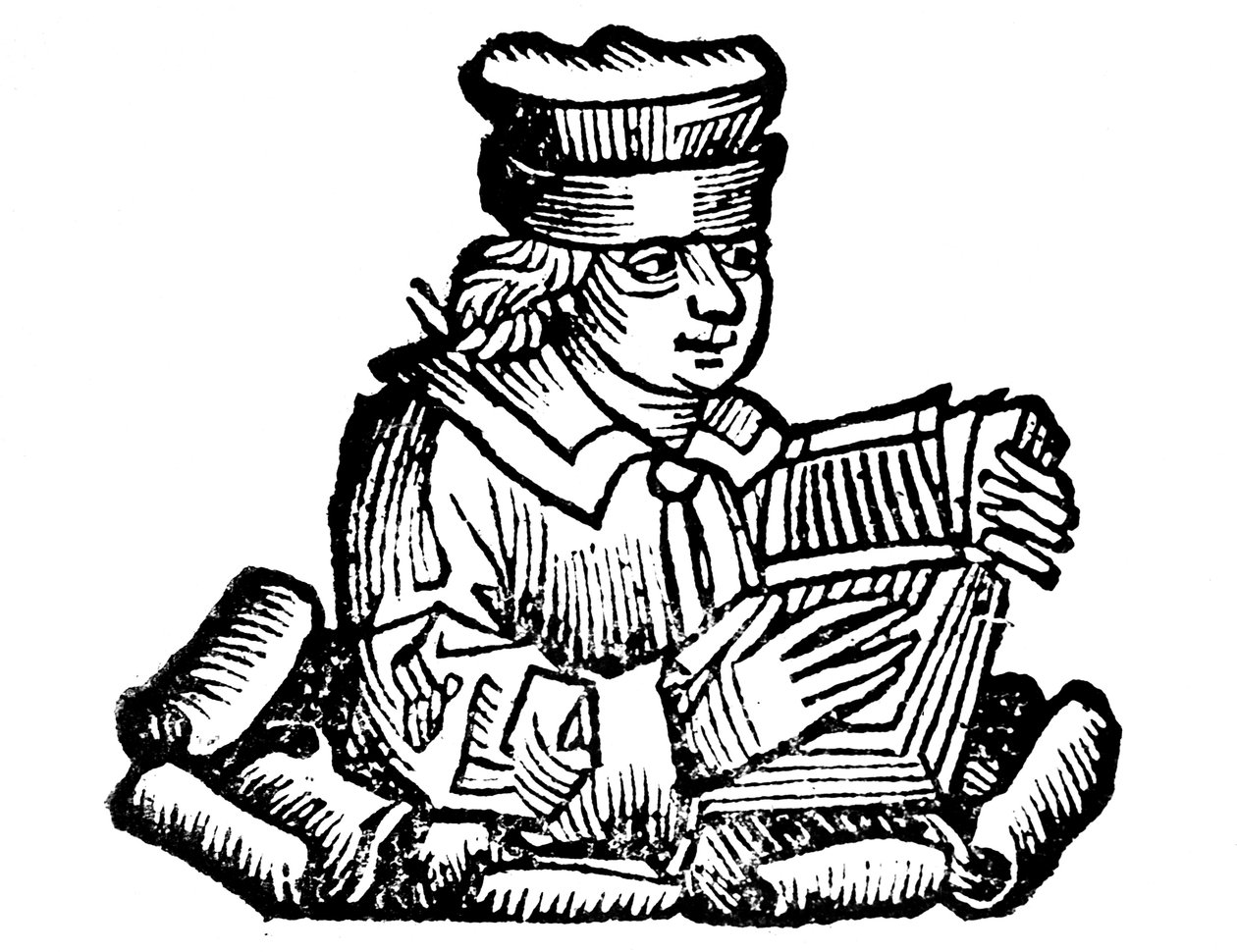 Aesopus, Griekse fabelschrijver, 1493 door Unbekannt