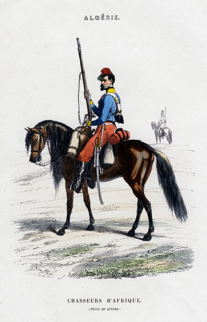 Afrikaans Licht Paard, Frans Leger in Algerije door Unbekannt
