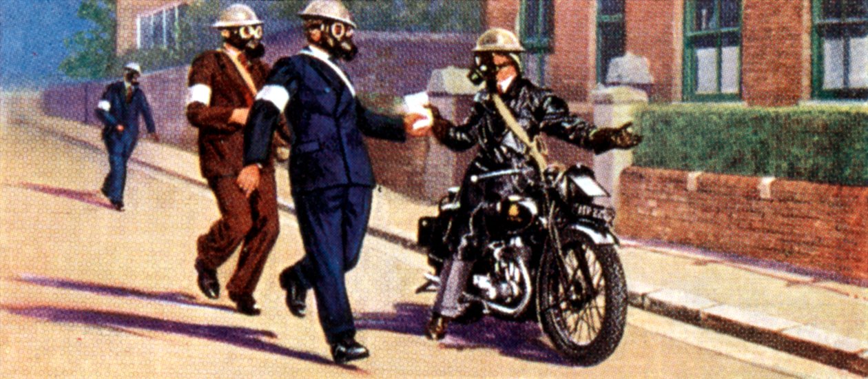 Luchtbeschermingsmaatregelen, sigarettenkaart, Brits, 1938 door Unbekannt