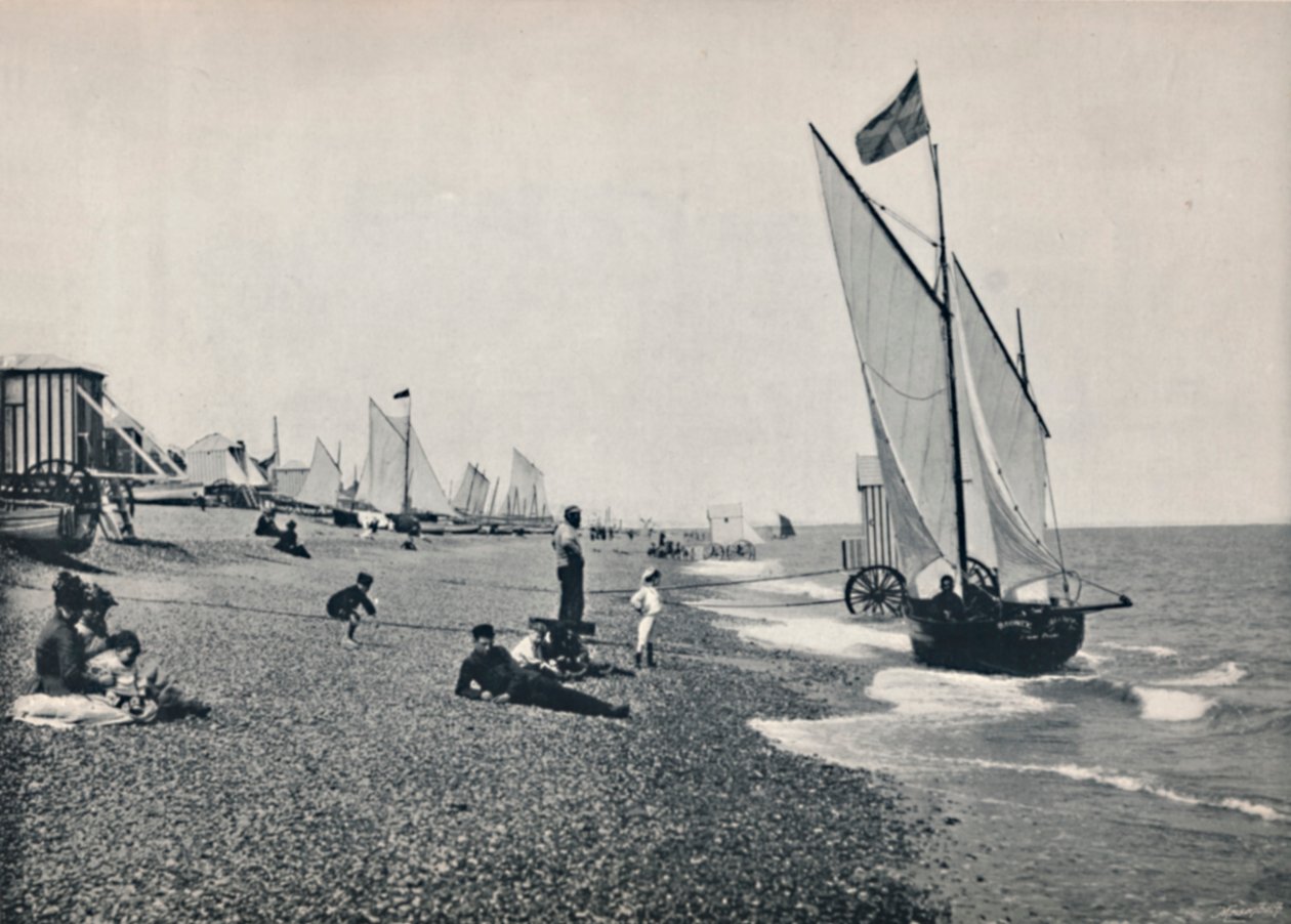 Aldeburgh - Het Strand, 1895 door Unbekannt