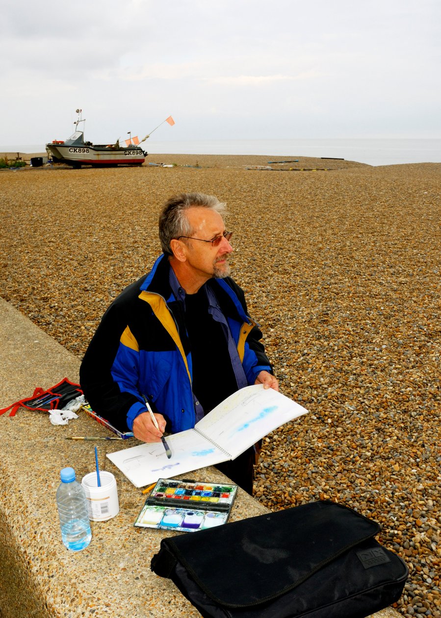 Strand van Aldeburgh door Unbekannt