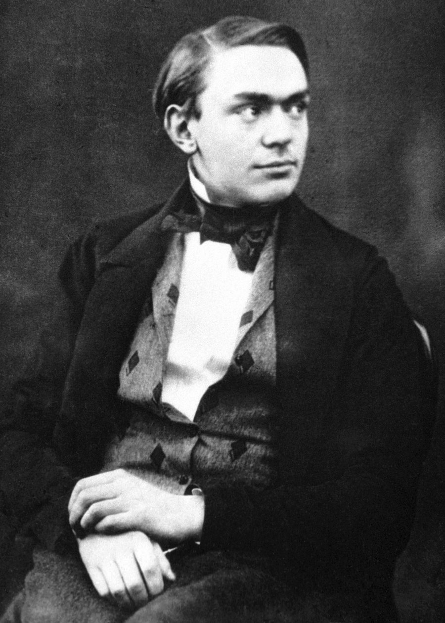 Alfred Nobel, 20 jaar oud door Unbekannt