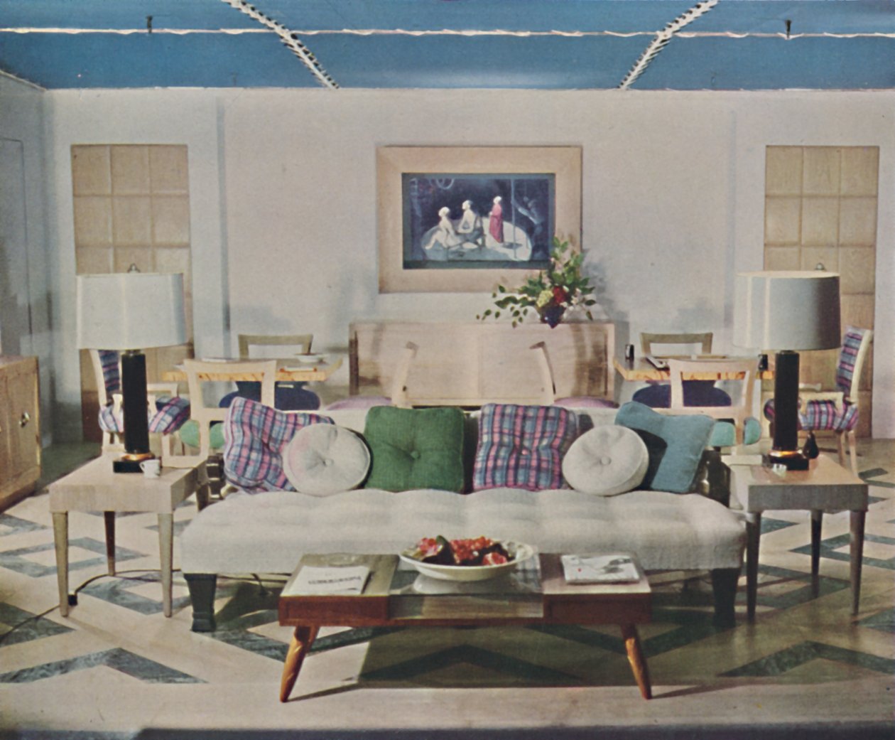 Multifunctionele woonkamer, 1942 door Unbekannt