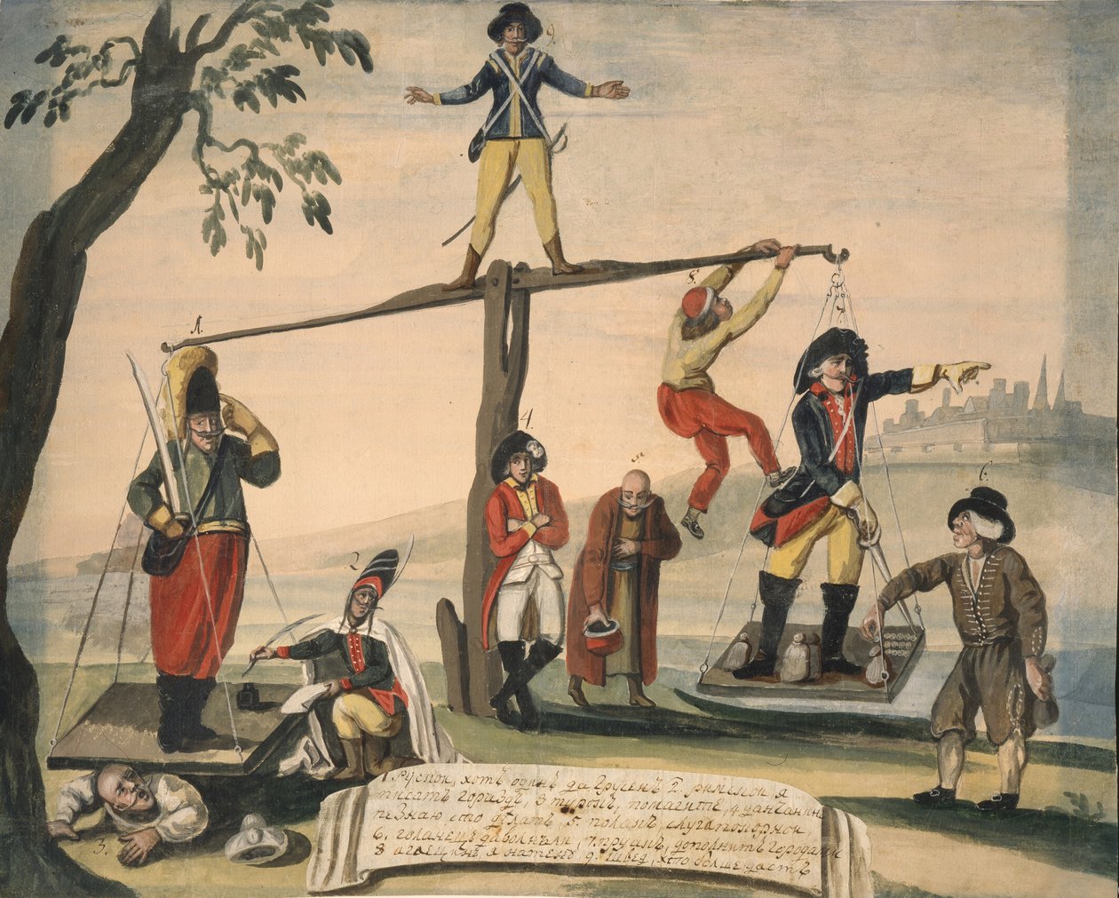 Allegorie van Europa in 1791 door Unbekannt