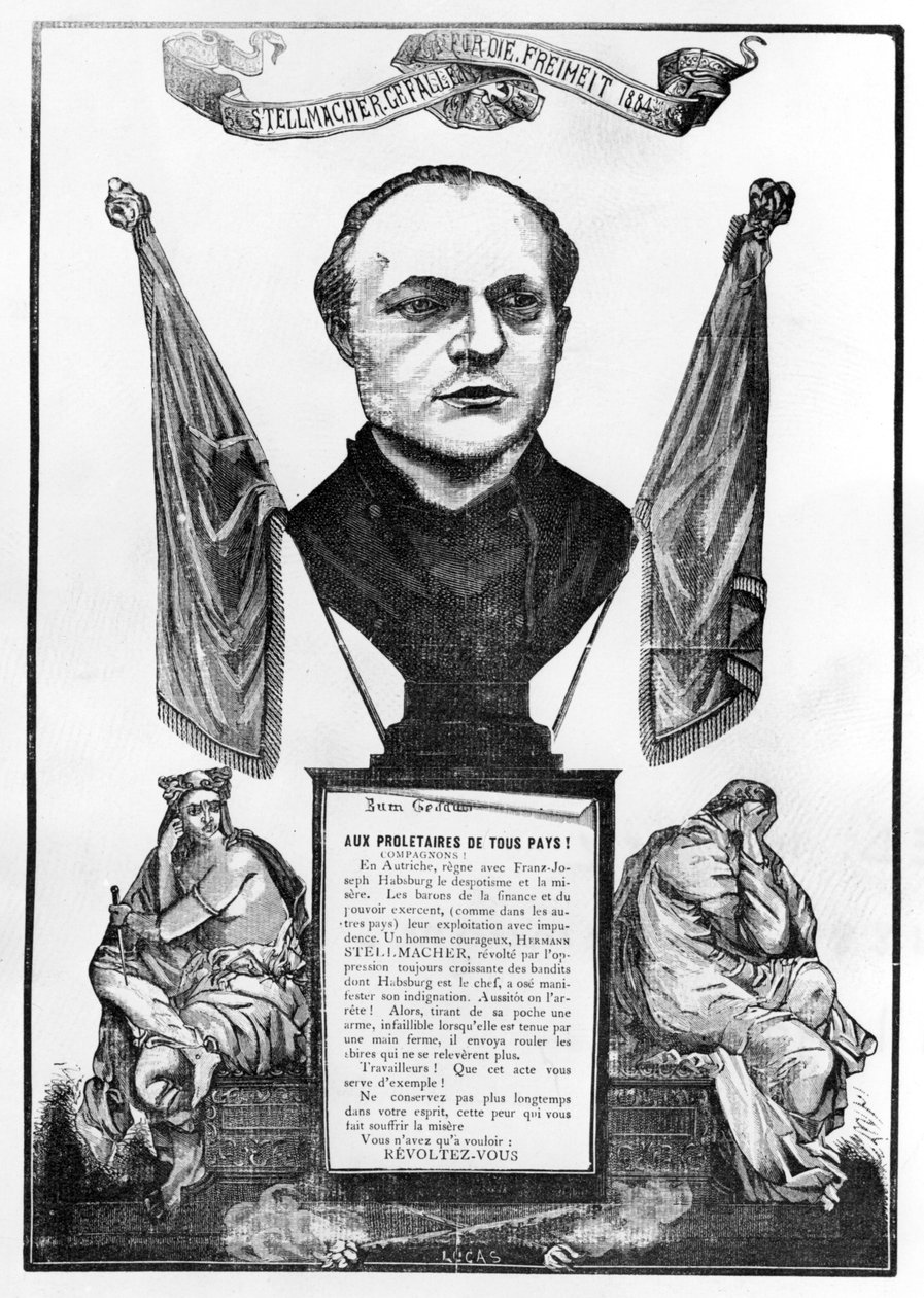 Allegorie van Hermann Stellmacher door Unbekannt